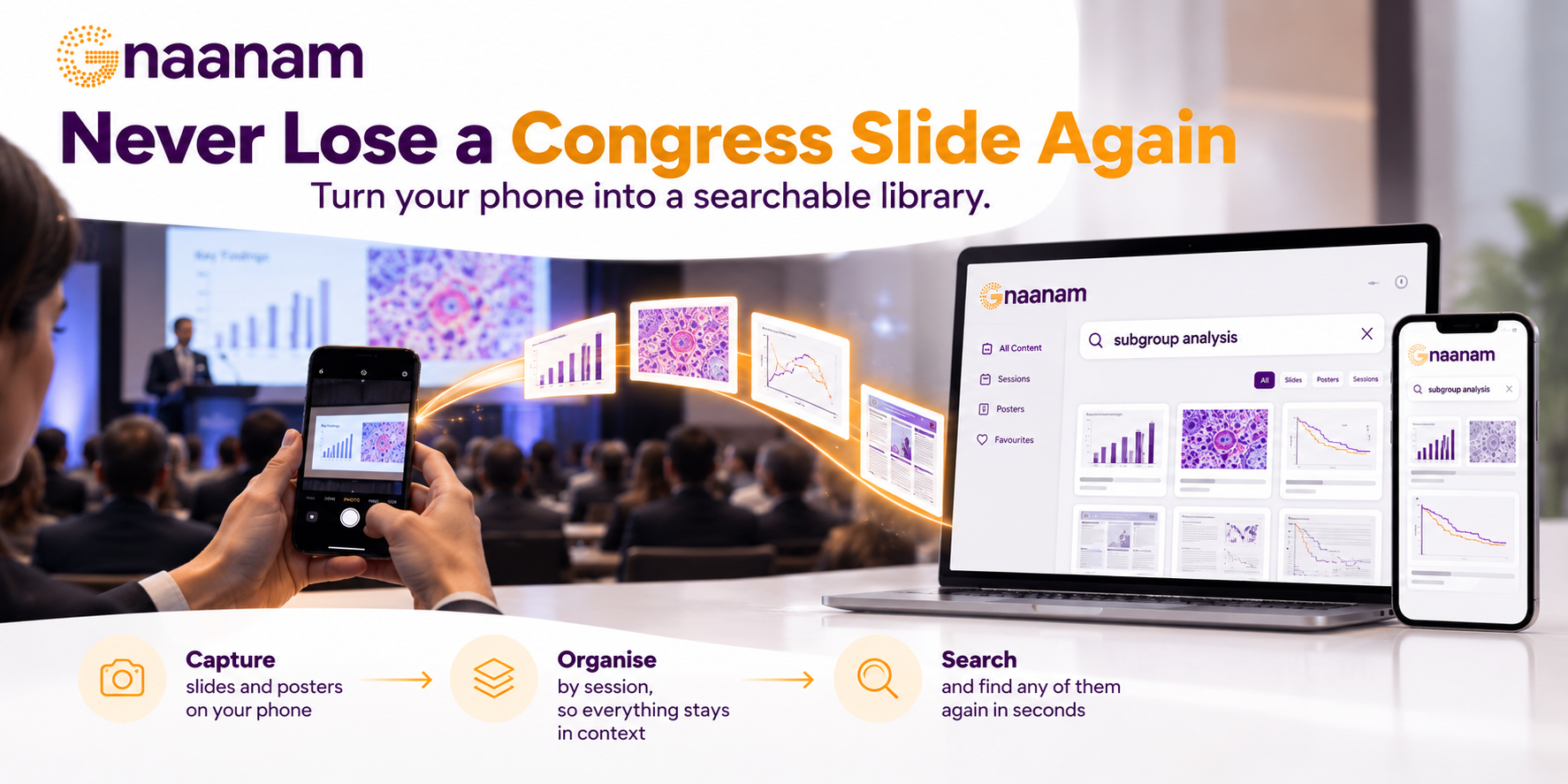 Never Lose a Congress Slide Again: How Gnaanam Turns Your Phone Into a Searchable Library